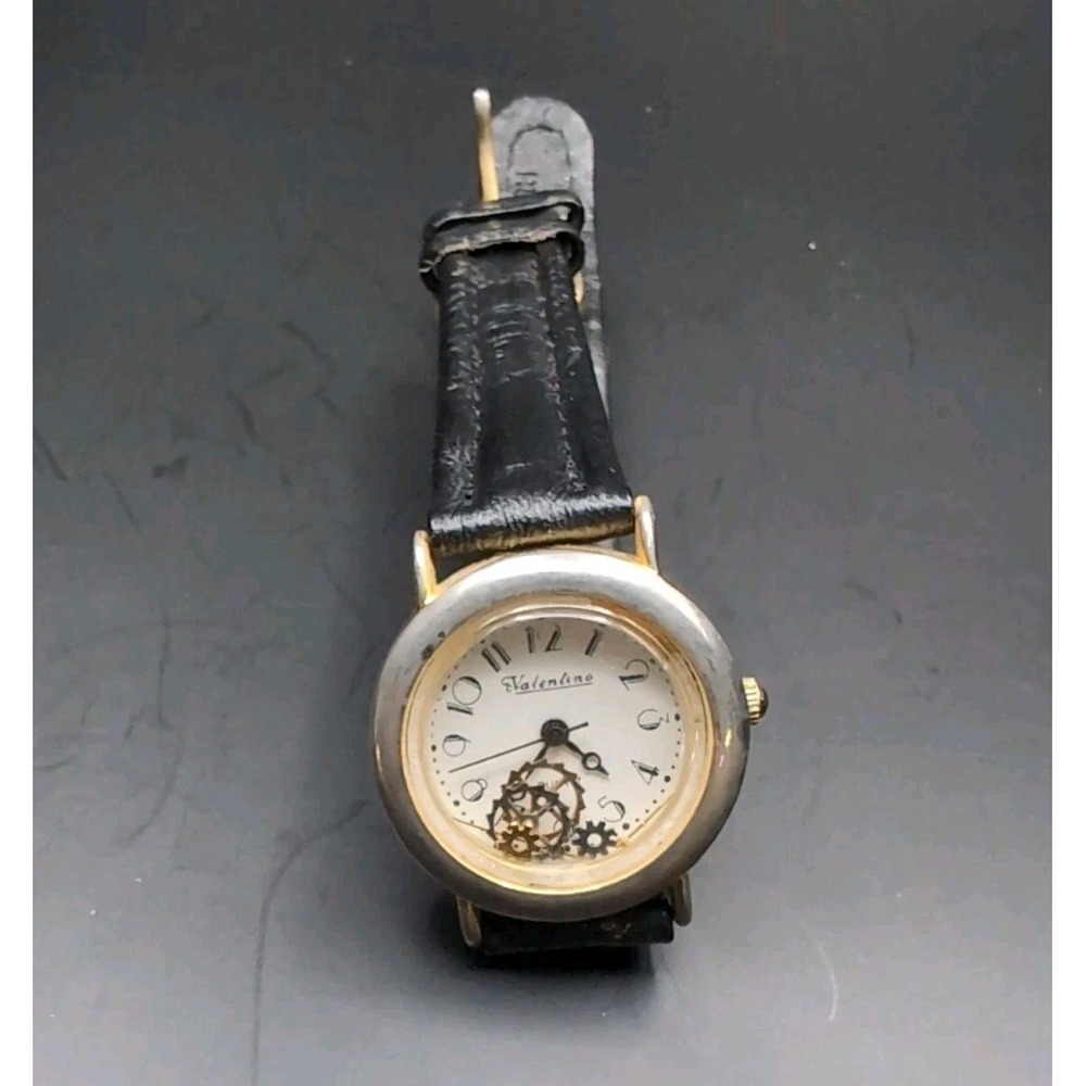 Vintage Valentino GTI Watch Brown Leather Strap Untested